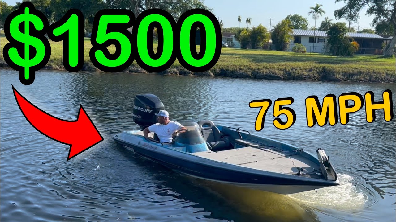 I bought a FAST Boat for $1500 off FACEBOOK MARKETPLACE: Mechanic Special !