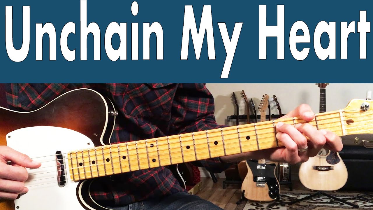 Как играть Unchain My Heart на гитаре | Урок игры на гитаре Рэя Чарльза + руководство