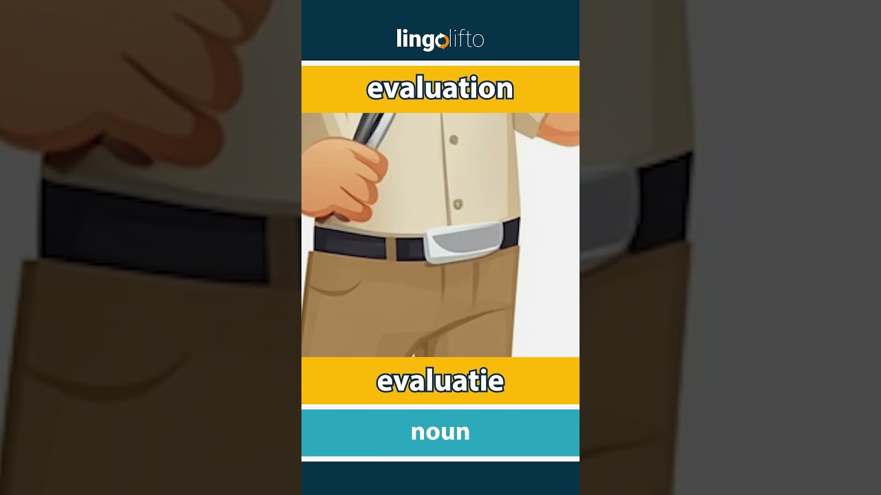 🇬🇧🇳🇱 evaluation - evaluatie : vocabulary builder : learn English : laten we Engels leren