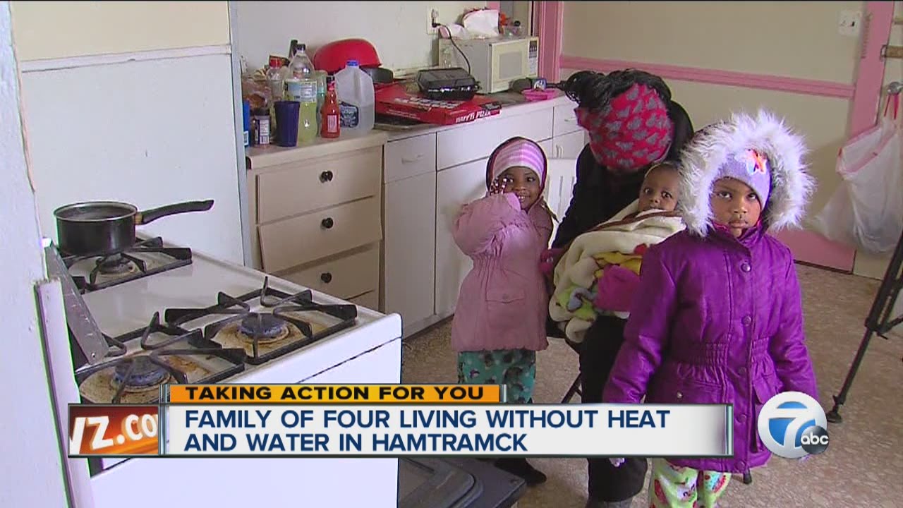 Family of four living without heat and water in Hamtramck