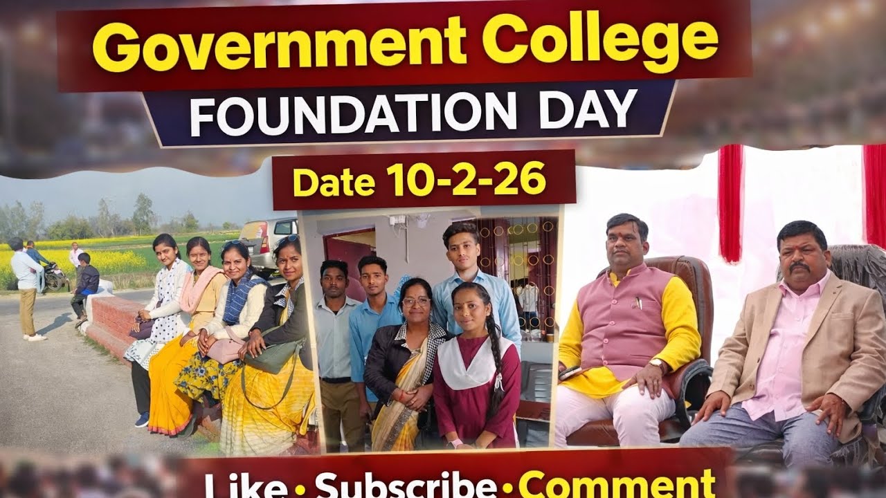 10-2-26Government College Foundation Day ✨Yaadein jo hamesha saath rahengi 🤍”