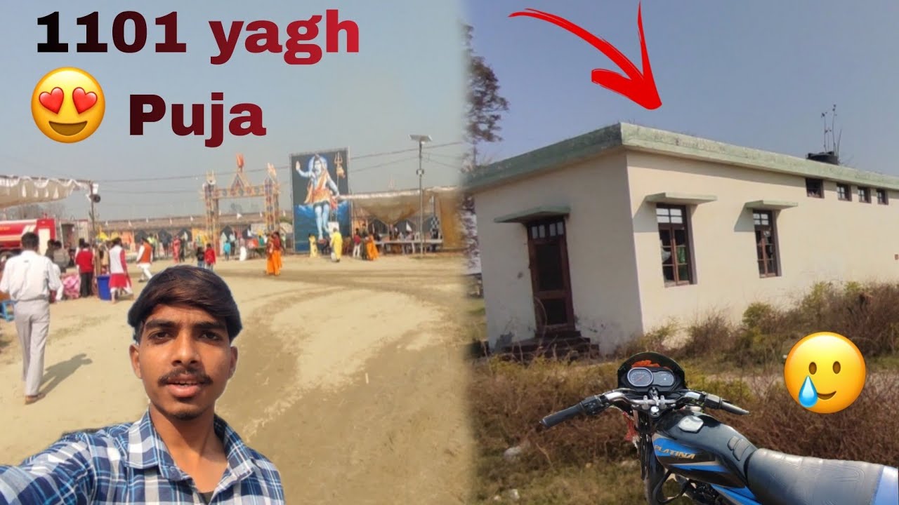 1101 yagh puja ||mahakumbh ki tarh lagi Bheed Apna  first vlog Yahin per banaya tha tha 🥰😳