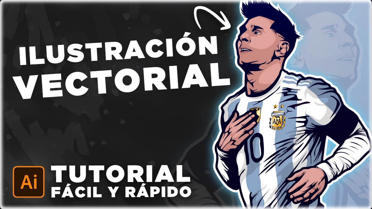💙 MESSI 😎 - ¿CÓMO ILLUSTRAR o VECTORIZAR una FOTOGRAFÍA - PREVIA AL MUNDIAL
