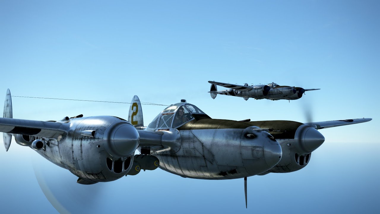 IL-2 Sturmovik: C47 Paratrooper airdrop and P38 bombing raid on Axis industrial target