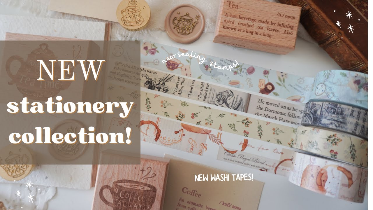 NEW STATIONERY COLLECTION | Coffee Station & Alice Tea Party Collection! 🐰☕️✨