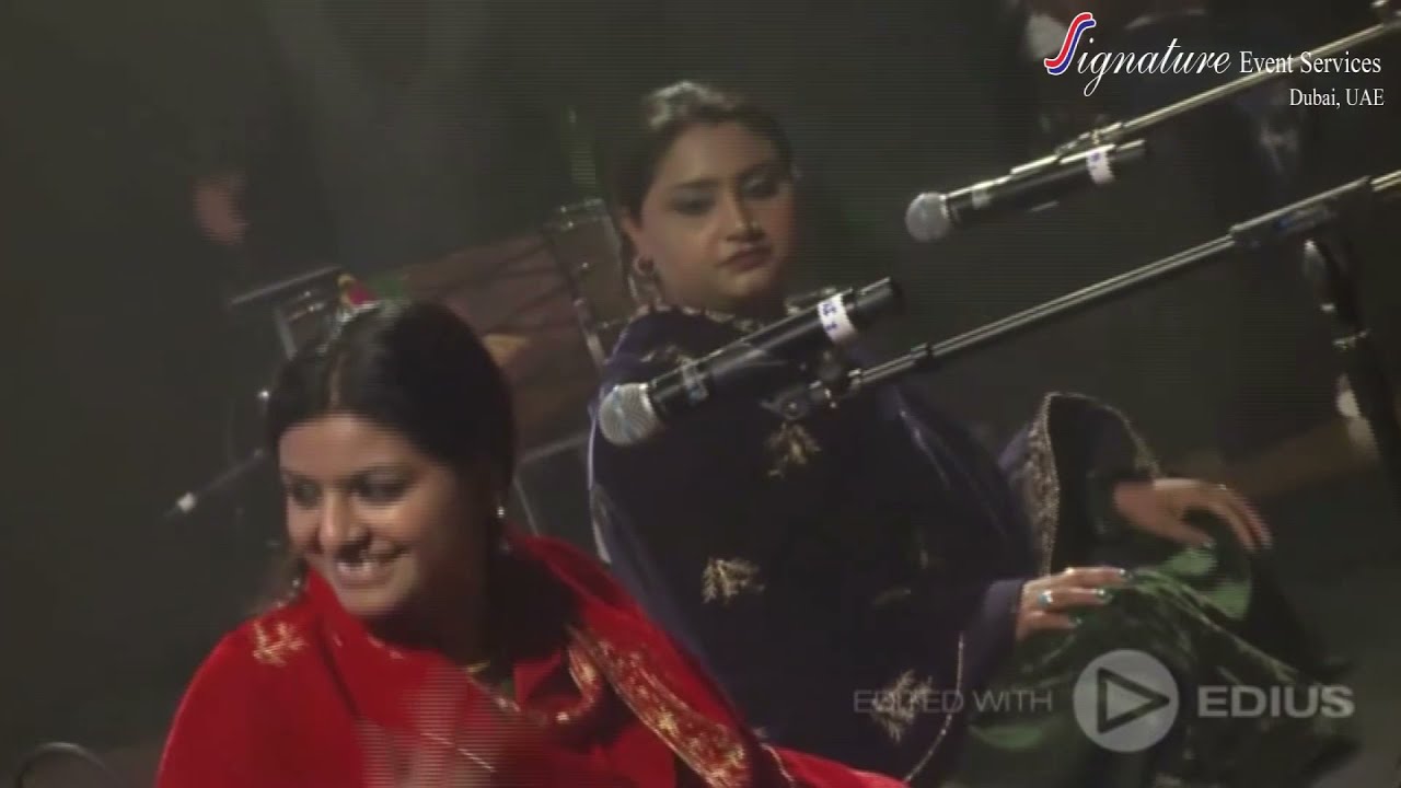 Nooran Sisters Performing Live in Dubai - Tere Bin Nahi Lagda