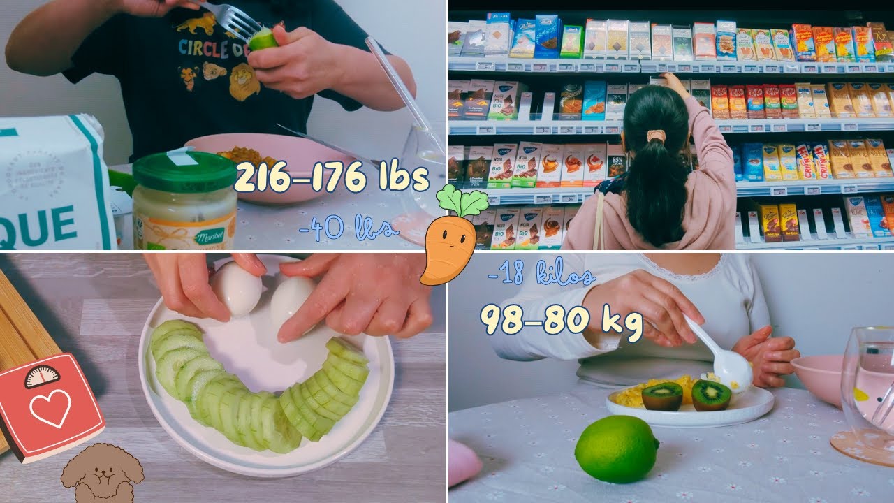 Diet Vlog | 98–80 kg (216–176 lbs, -40 lbs) | What I Eat in 5 Days to Lose Weight