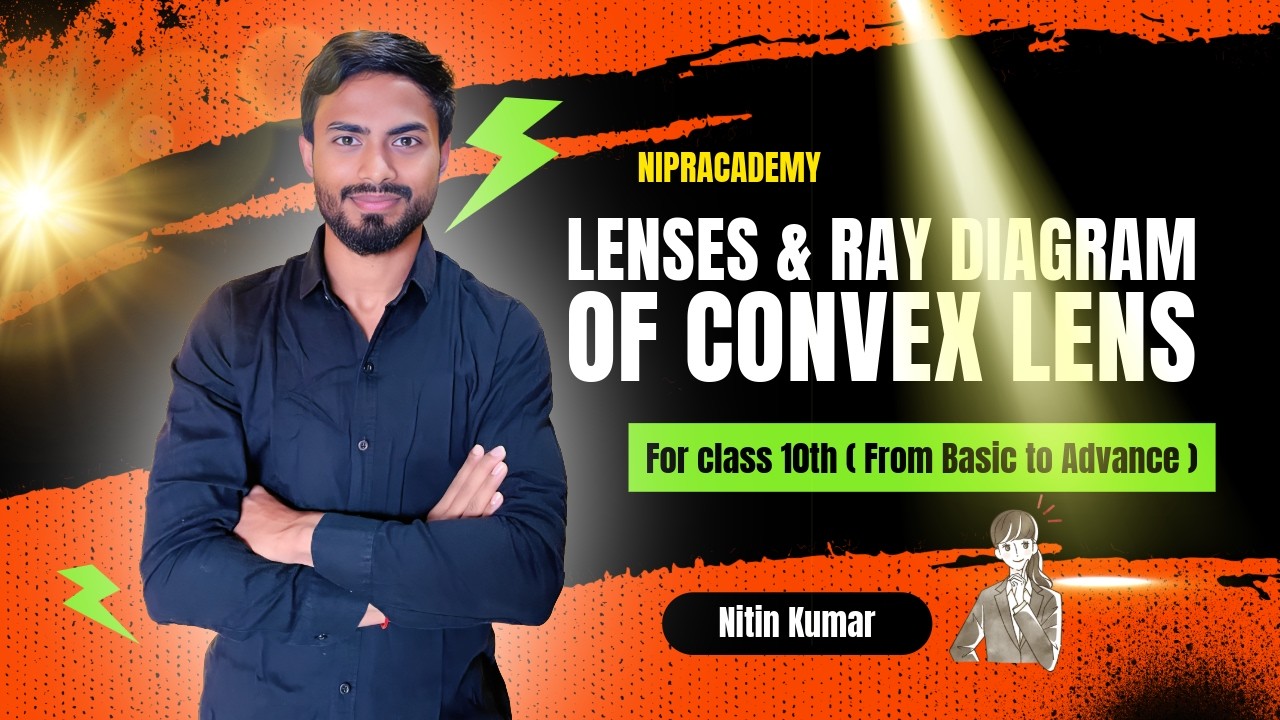 Lenses & Ray Diagram of Convex Lens | Part 6 | Class 10 Science  | Nipracademy | Nitin Bhaiya