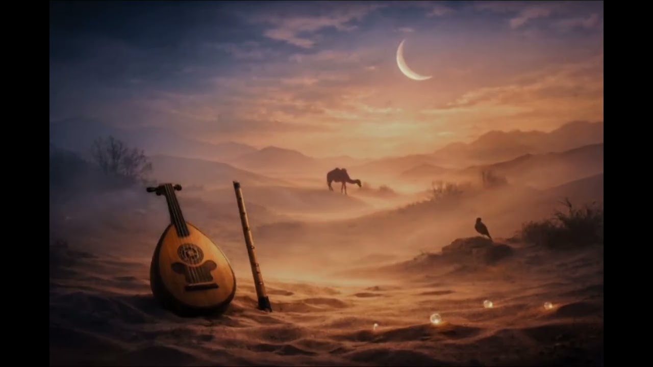 Ethereal Arabic Ambient Music 🌙 Desert Night Soundscape | Oud & Ney Meditation, Deep Relaxation