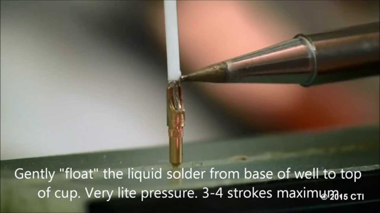 Professional Gold Cup Soldering - IPC Class 3