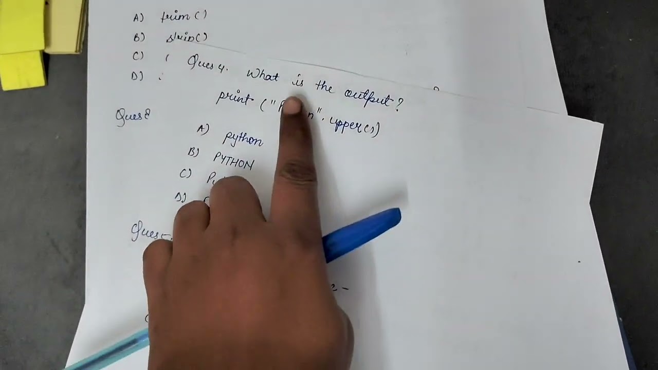 MCQ on Strings | Python | O-level #olevel #olevelexam 
