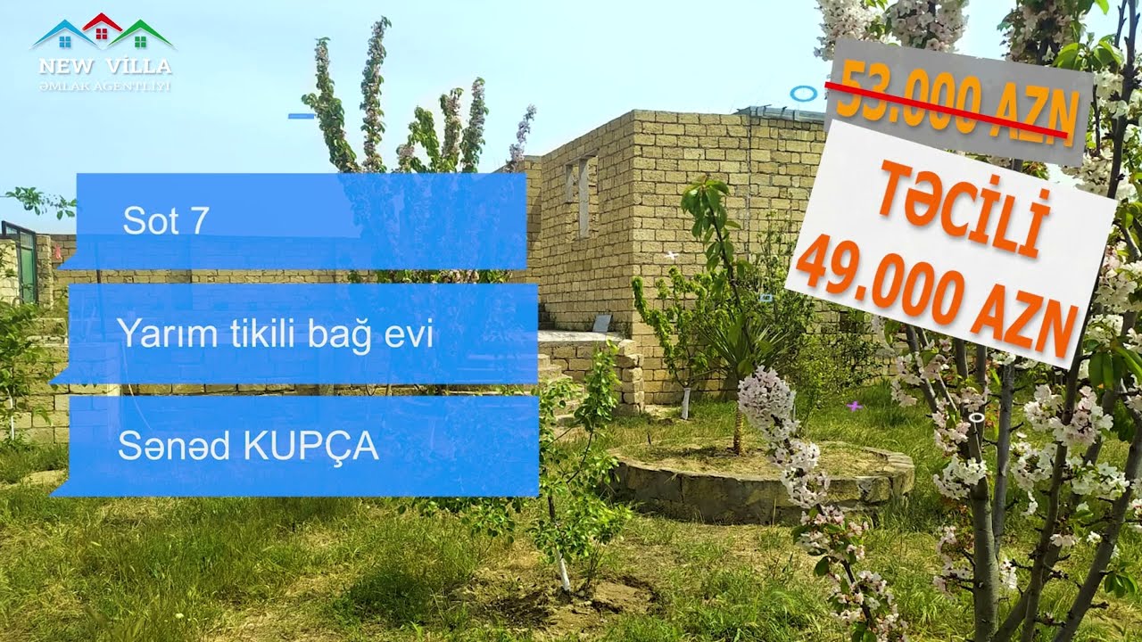 Novxanıda Bağlarında Təcili Yarım Tikili Bağ Evi Satılır.