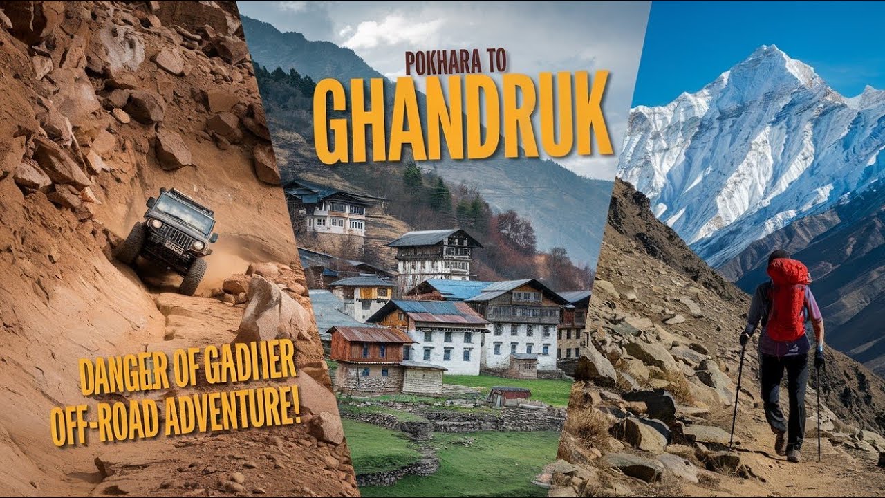 Pokhara to Ghandruk by Car: Off-Road Adventures & Challenges | ABC Trek Journey from India | EP-12