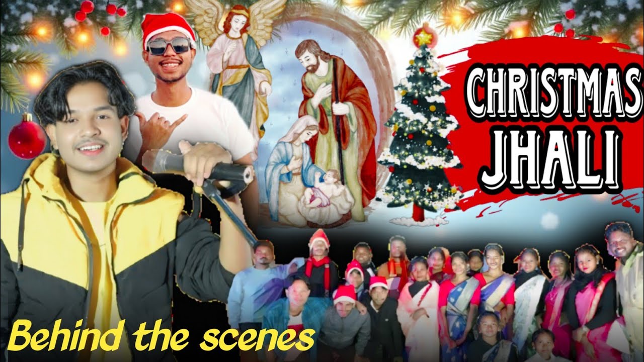 Purab kona re new christmas jhali song (Behind the scenes)#christmas#jhalisong