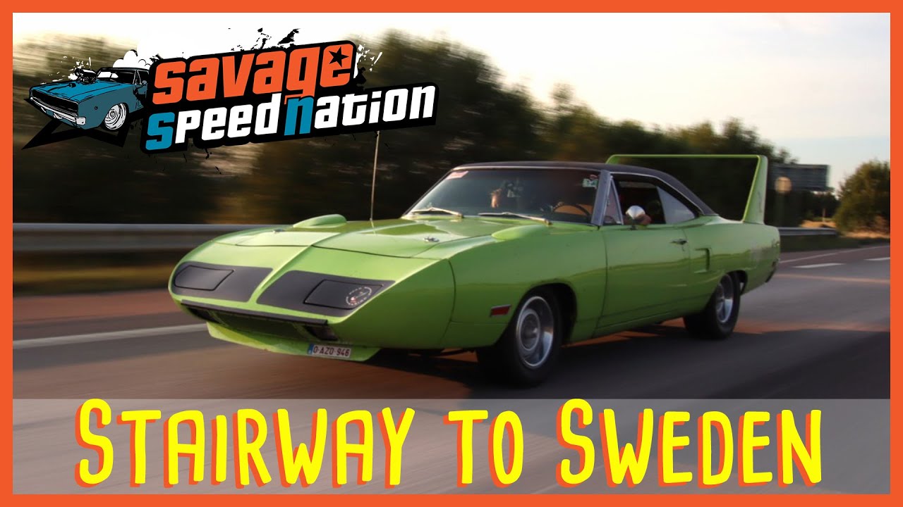 Roadtrip to POWER BIG MEET SWEDEN! We took a Plymouth Superbird &  Coronet 500 through Europe.