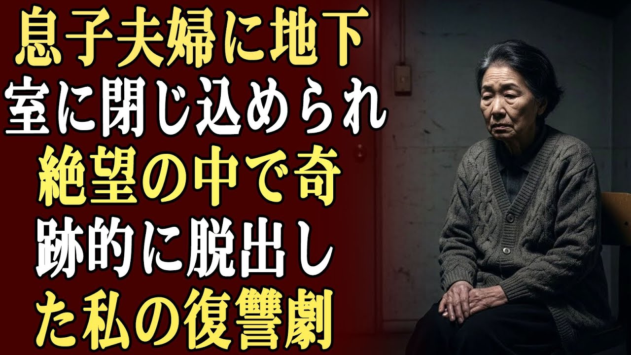 息子夫婦に地下室に閉じ込められ、飢えで衰弱させられた…絶望の中で私は脱出し、復讐が始まった。