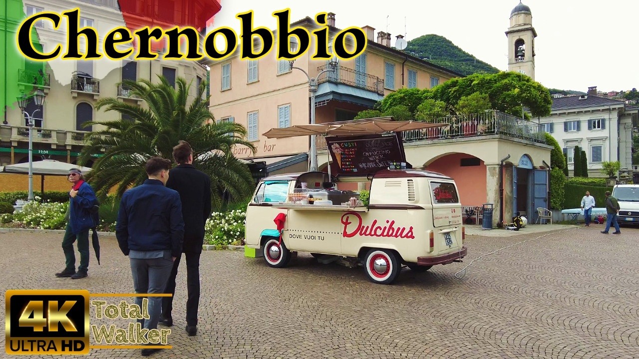 Cernobbio: Cobblestone Streets of Lake Como (Immersive ASMR | Italy 4K)