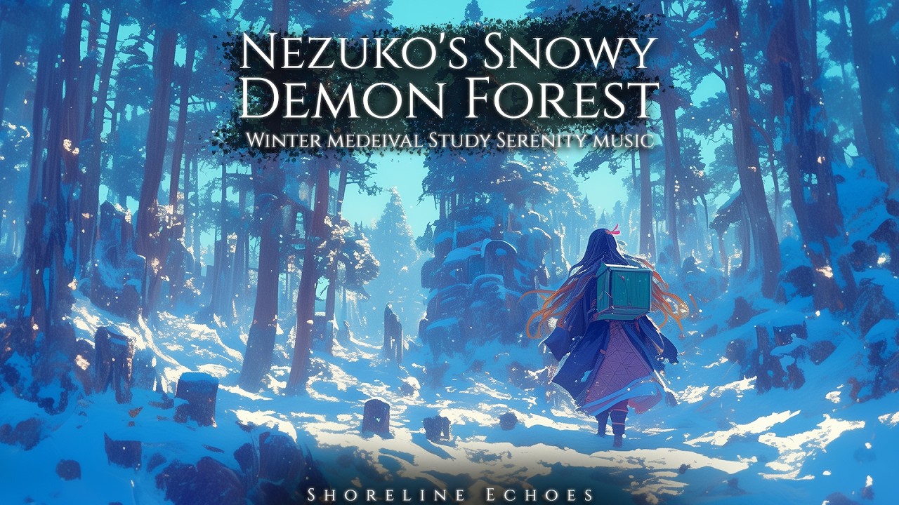 Nezuko's Snowy Demon Forest | Winter Study Serenity