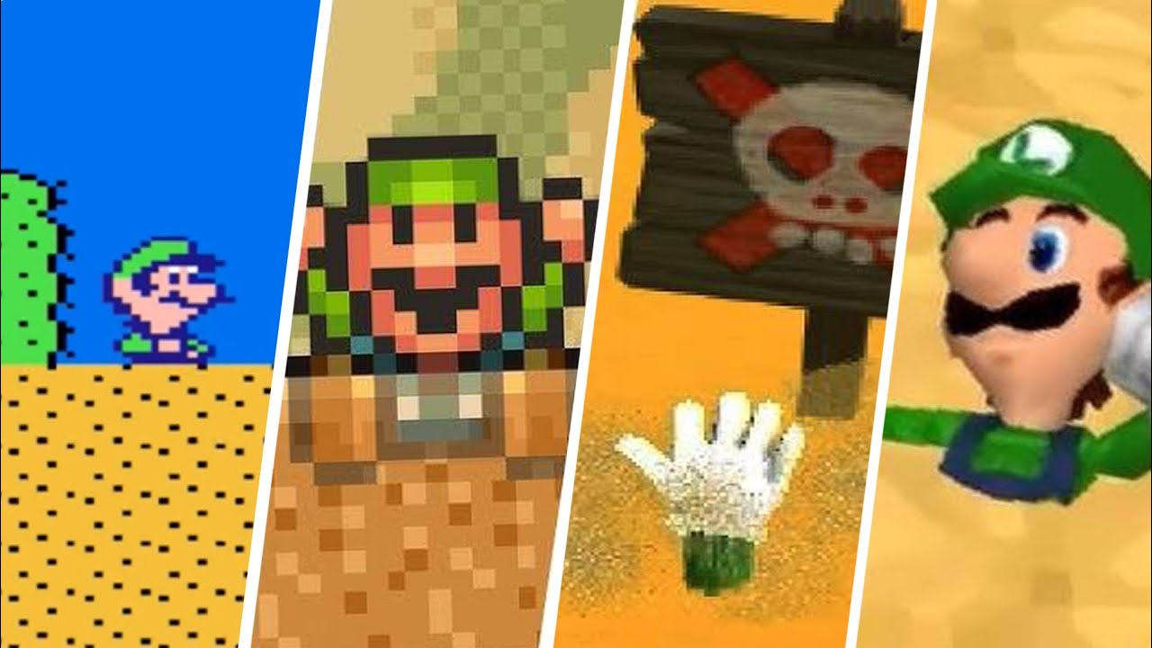Эволюция игры Luigi Dying in Quicksand (1988-2025)