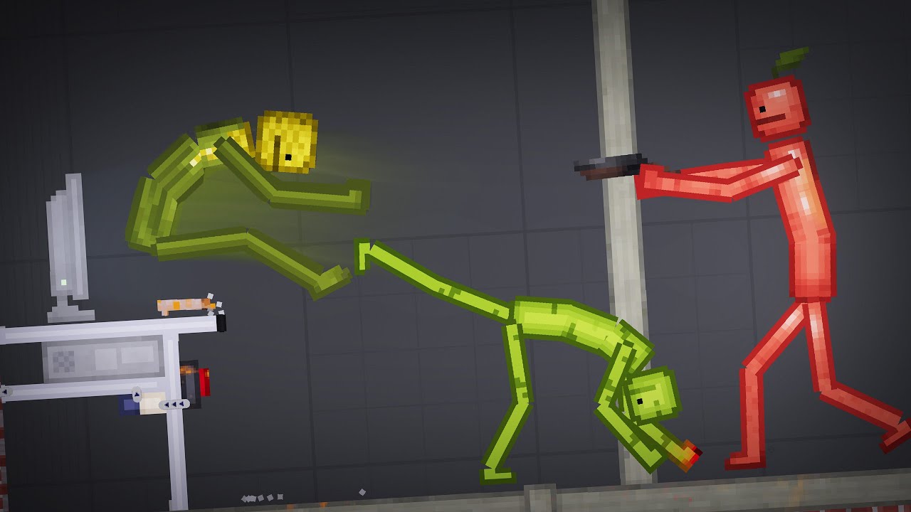 Fruits Fight each other In People Playground
