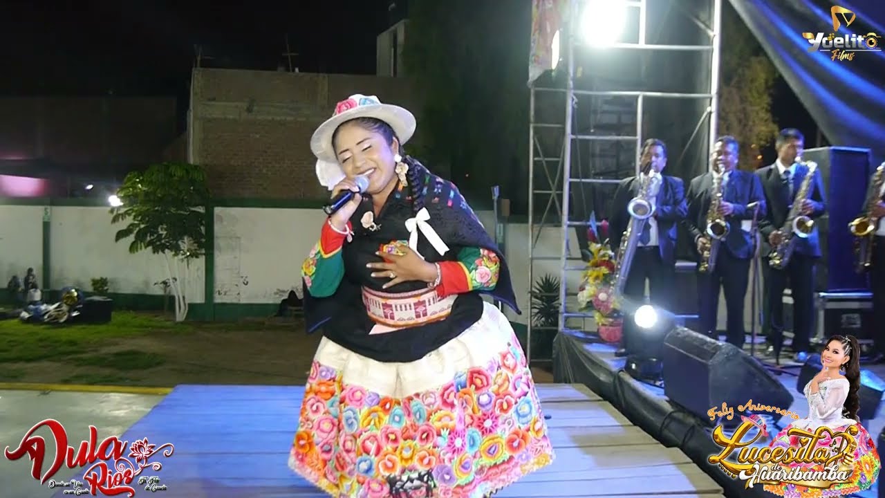 Dula Rios en el aniversario de Lucesita de Huaribamba