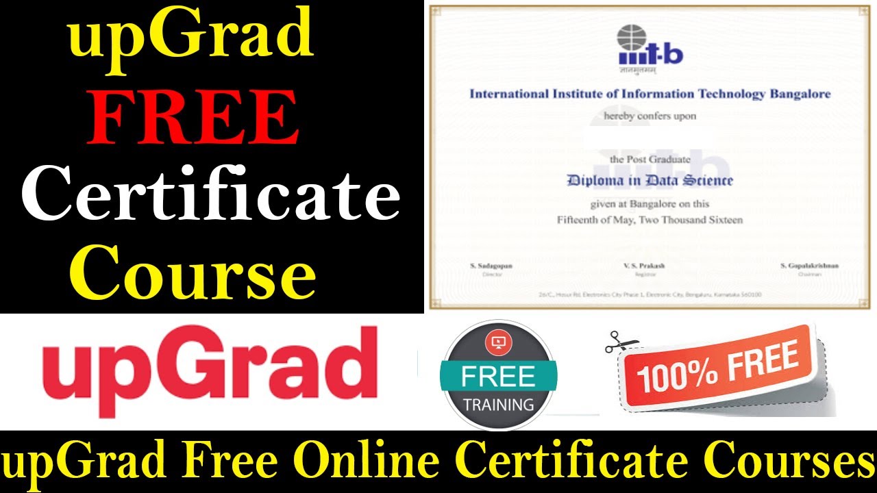 UpGrad Free Courses with Certificate - UpGrad Free 19 Premium Courses - Data Science & ML and AI