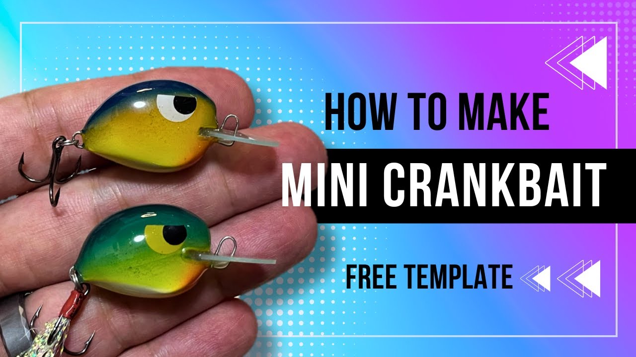 Lure Making | Mini “Angry Eyes” Crankbait 25mm, with Free Template