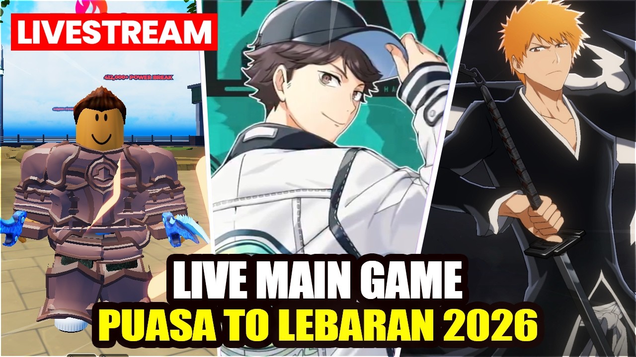 🌙 SAHUR KETIGA! GAK BOLEH TIDUR SAMPAI BUKA PUASA (Livestream Puasa 2026!) 🎮