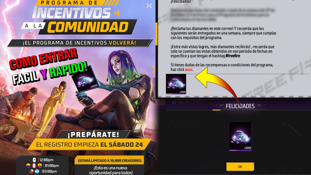 Tutorial de Cómo llenar el formulario para entrar al programa de mini INFLUENCERS de Free Fire 2026