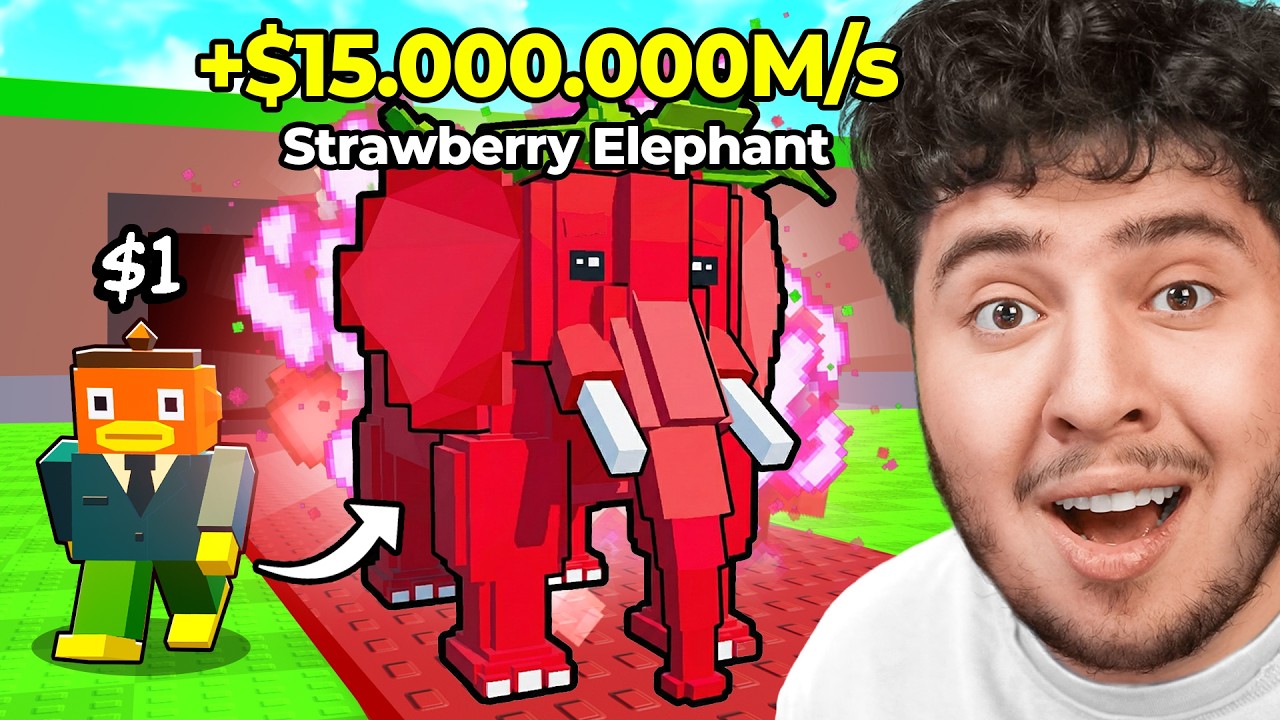 J'Échange un Brainrot à 1€ contre un Strawberry Éléphant (Steal a Brainrot Fortnite)