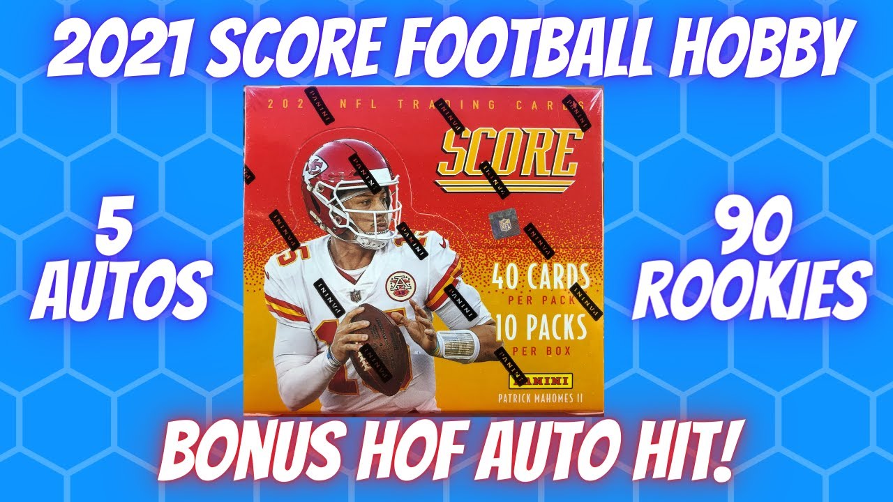 2021 Score Football Hobby Box. 5 AUTOS! Justin Fields Hunting!