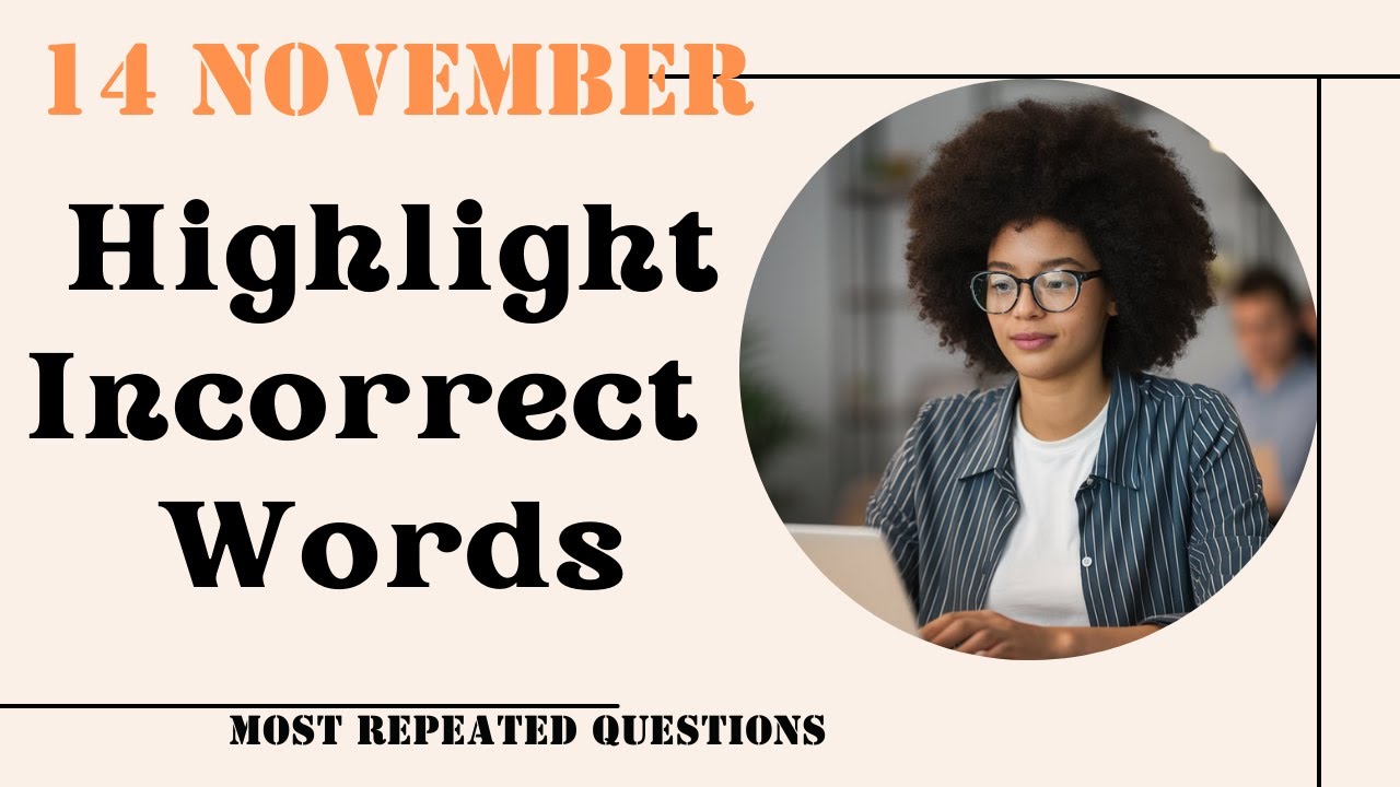 PTE Listening Highlight Incorrect Words // November 2024 Practice Predictions