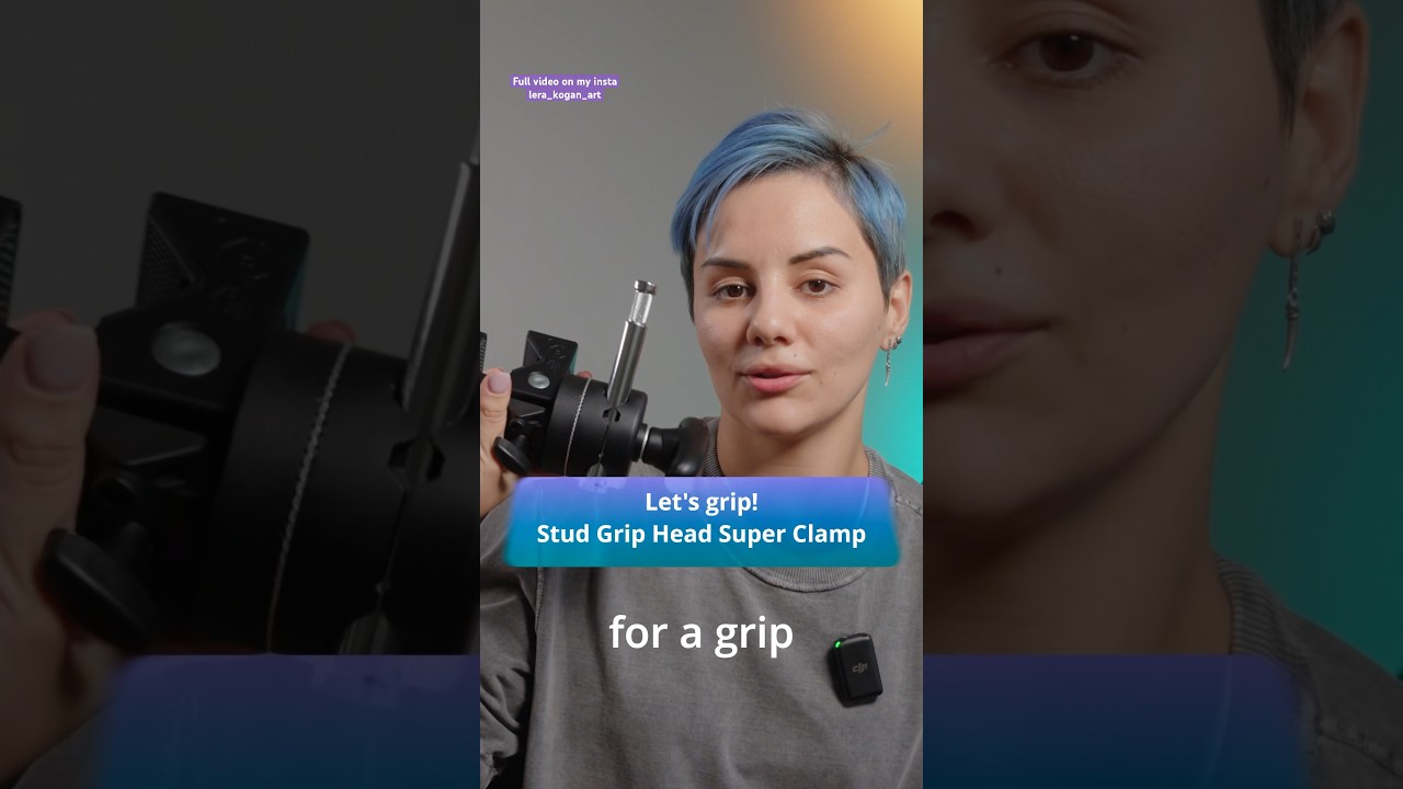 Grip head, stud and super clamp Grip 101 #photography_tips #manfrotto #kupogrip