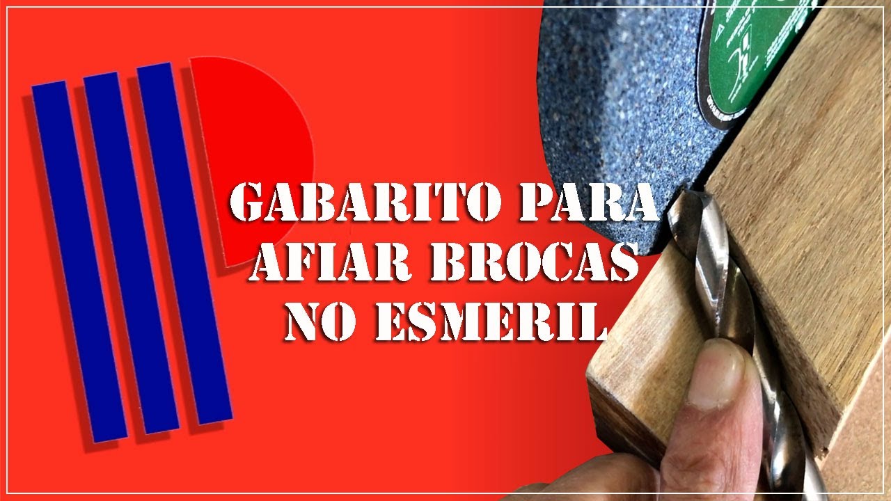 Gabarito para afiar brocas no esmeril