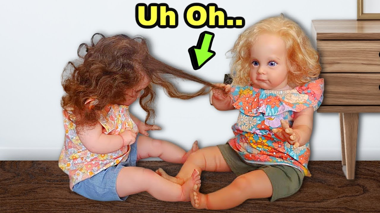 Reborn Twin Sisters Fight Over Chocolate