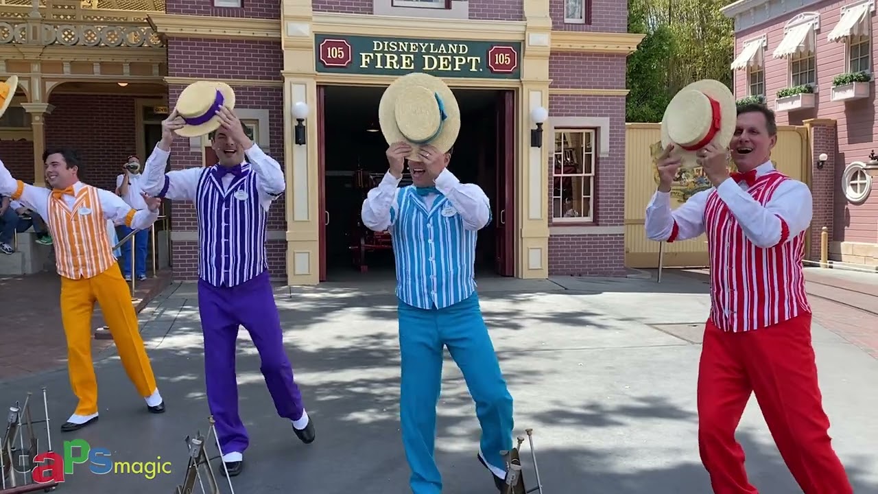 Dapper Dans on Dapper Day at Disneyland - April 24 2022