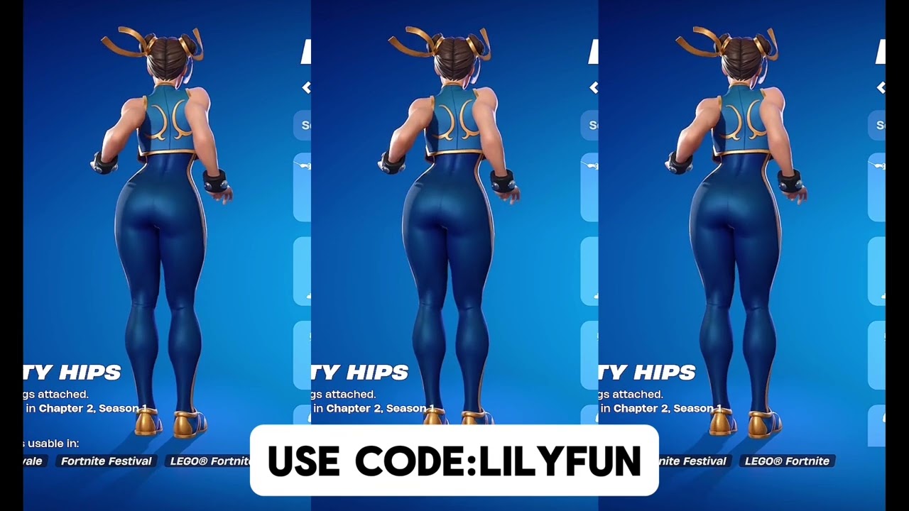 Fortnite Chun Li Party Hips Emote