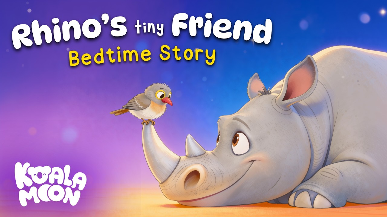 Rhino's Tiny Best Friend 🦏 🐦 Sleepy Storytime for Kids 💤 🌙 Koala Moon Bedtime Stories