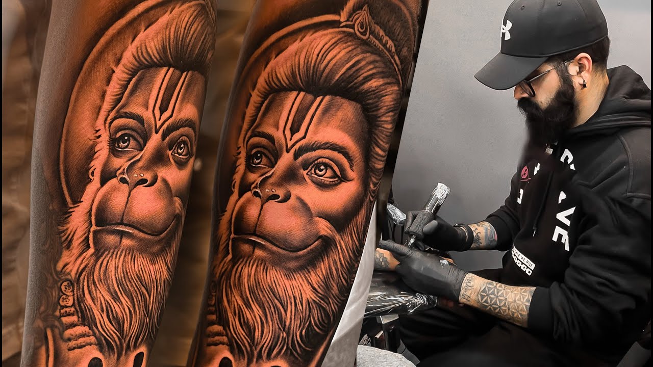 Lord Hanuman Tattoo | @tattoosbyabishek