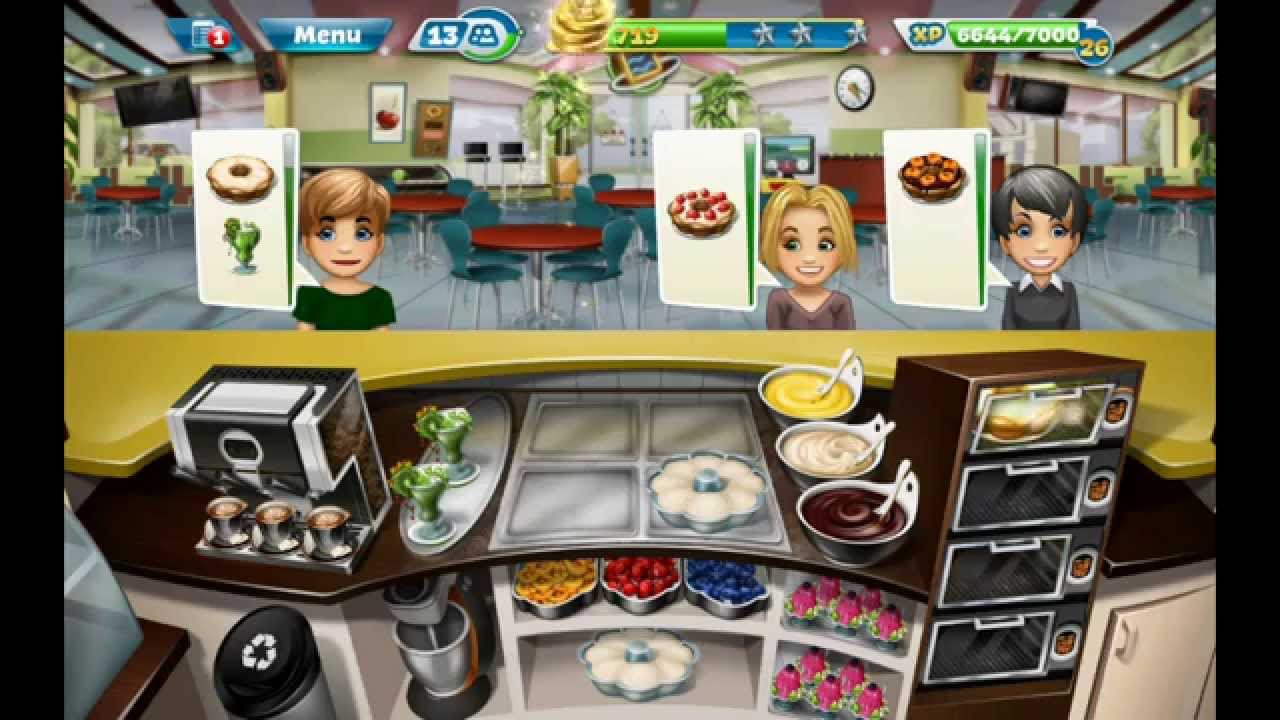Cooking Fever Fully Upgraded Bakery Gameplay