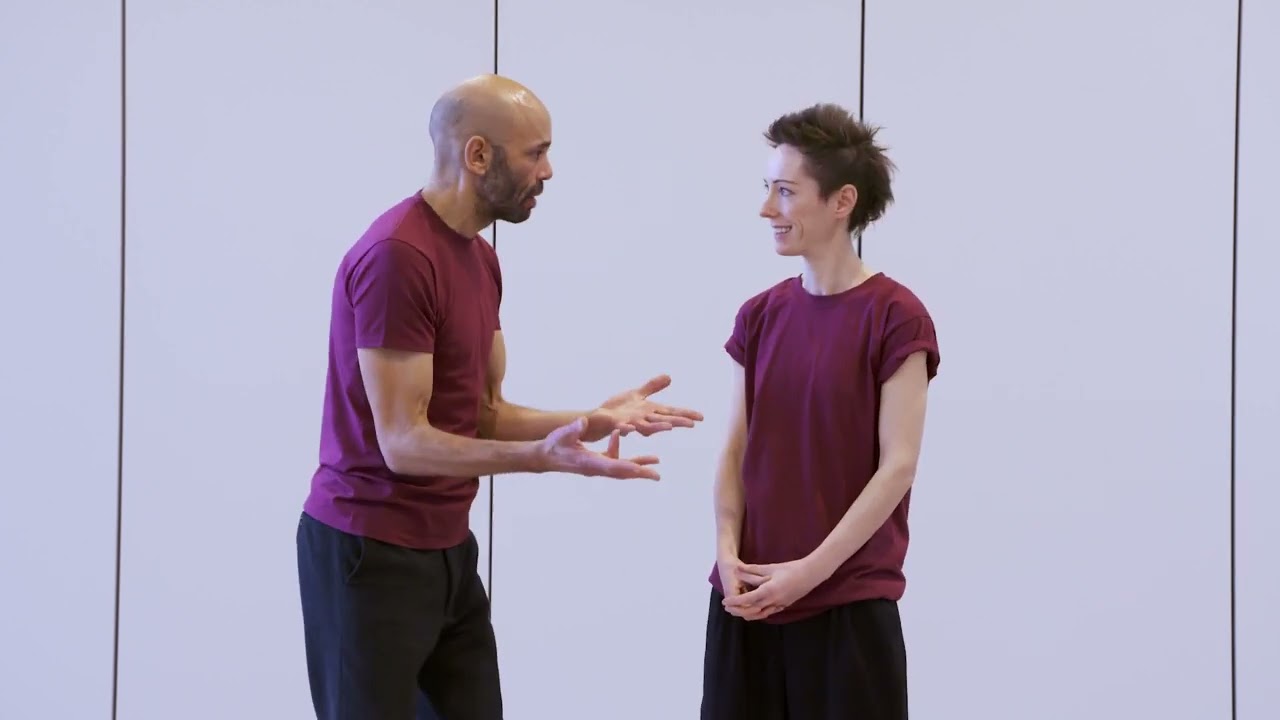 Lindy Hop - Lead & Follow Partner Work with audio description