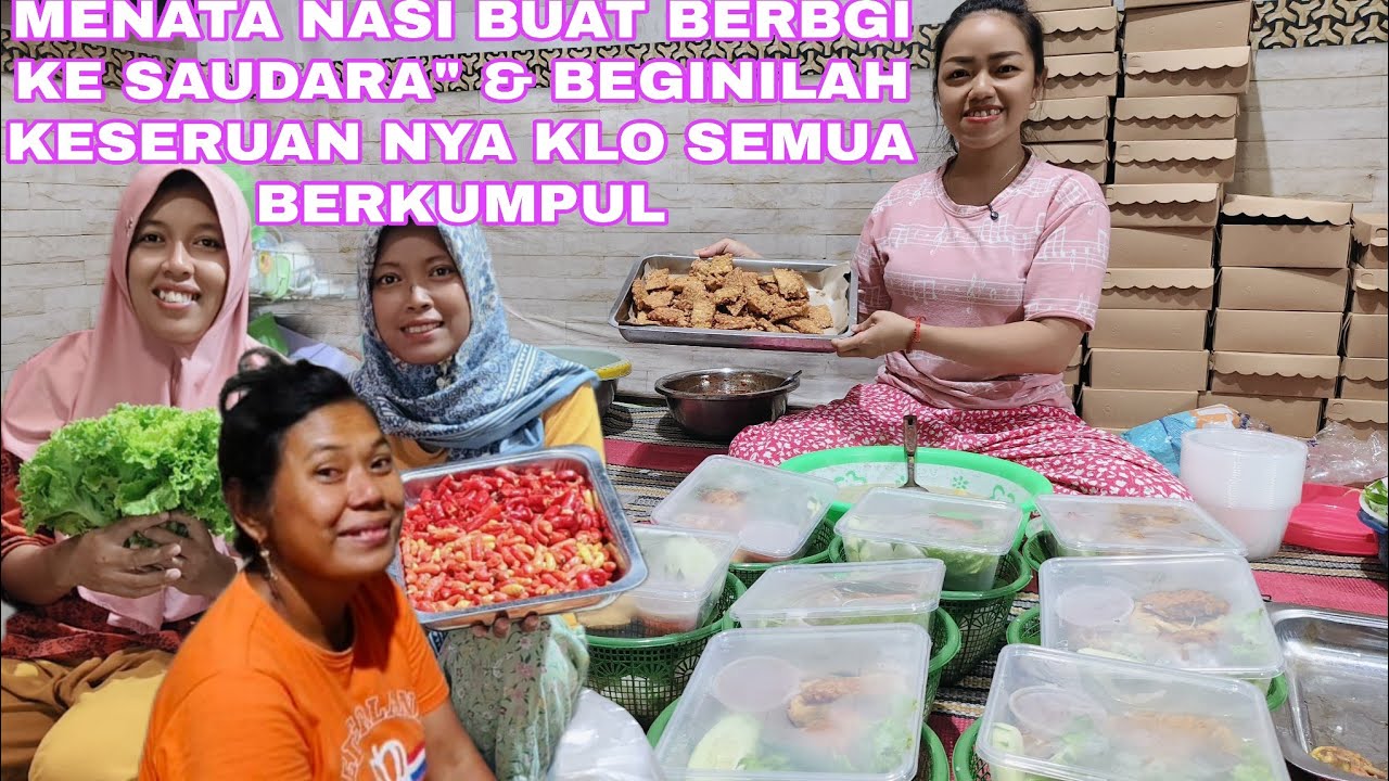 AHIRNYA SUDAH SIAP SEMUA MENATA NASI BUAT BERBAGI KE SAUDARA