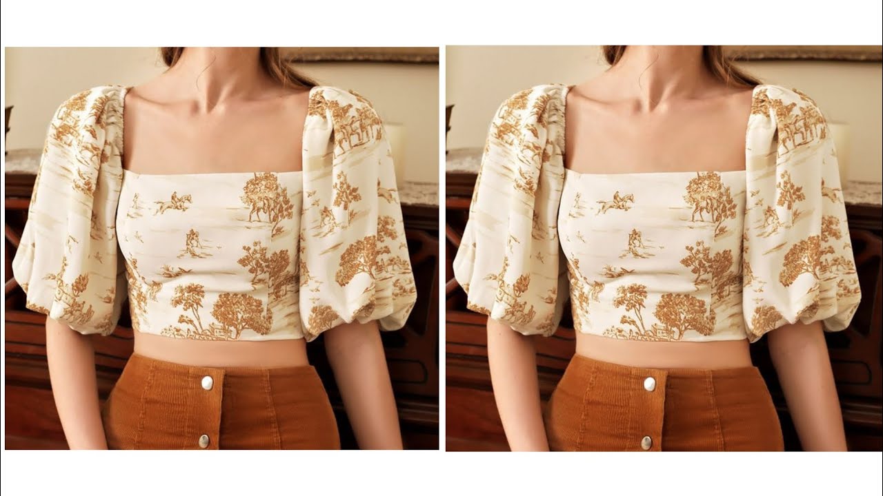 How To Make A Simple Top With Puff Sleeve