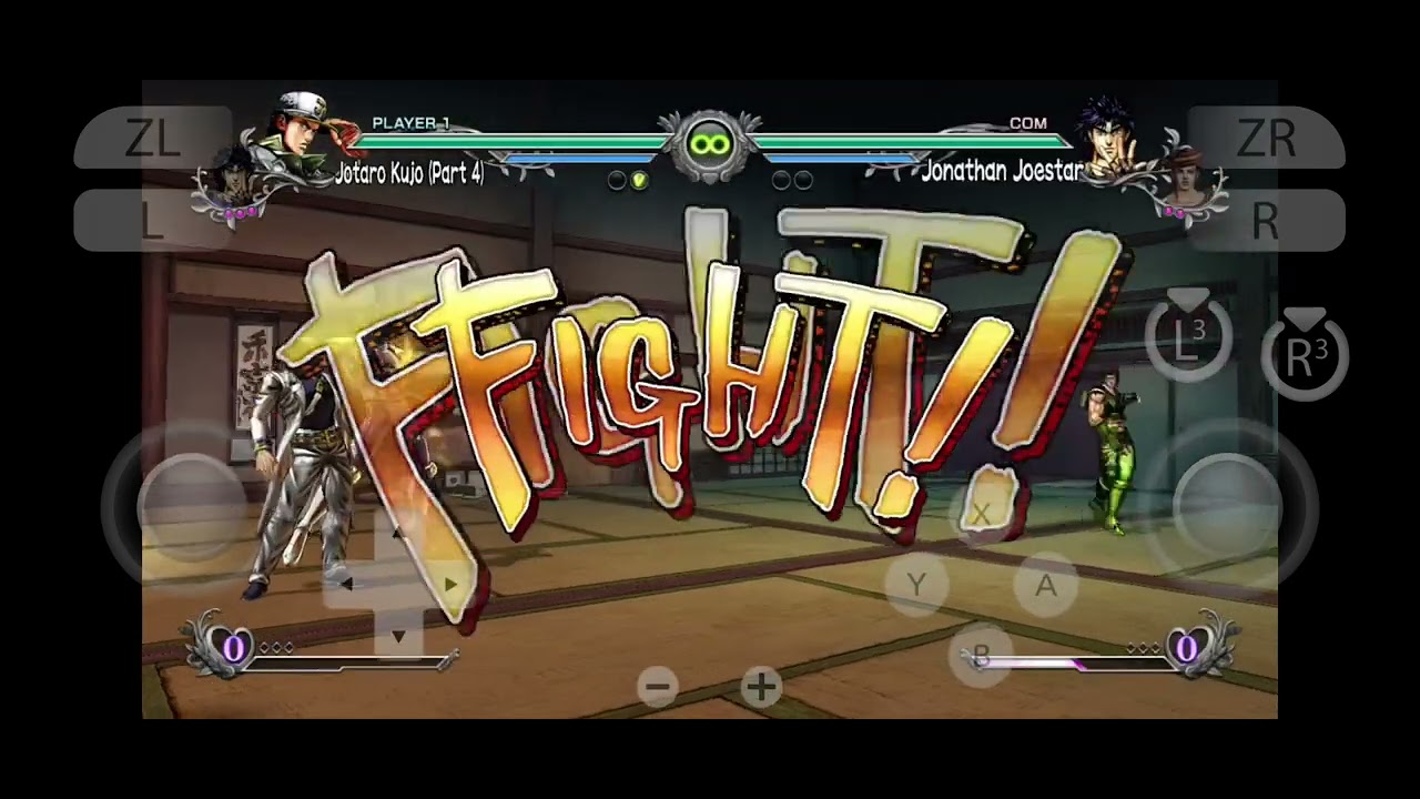 Jotaro Kujo vs Jonathan Joestar | JJBA ALL STAR BATTLE R | YUZU EMULATOR 