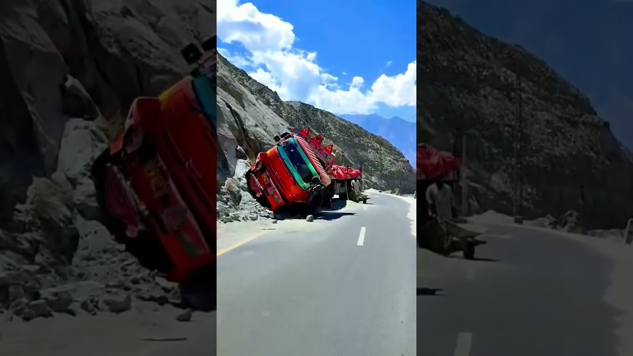This is Karakoram Highway | Most Dangerous Highway in Pakistan #youtubeshorts #shorts #highway