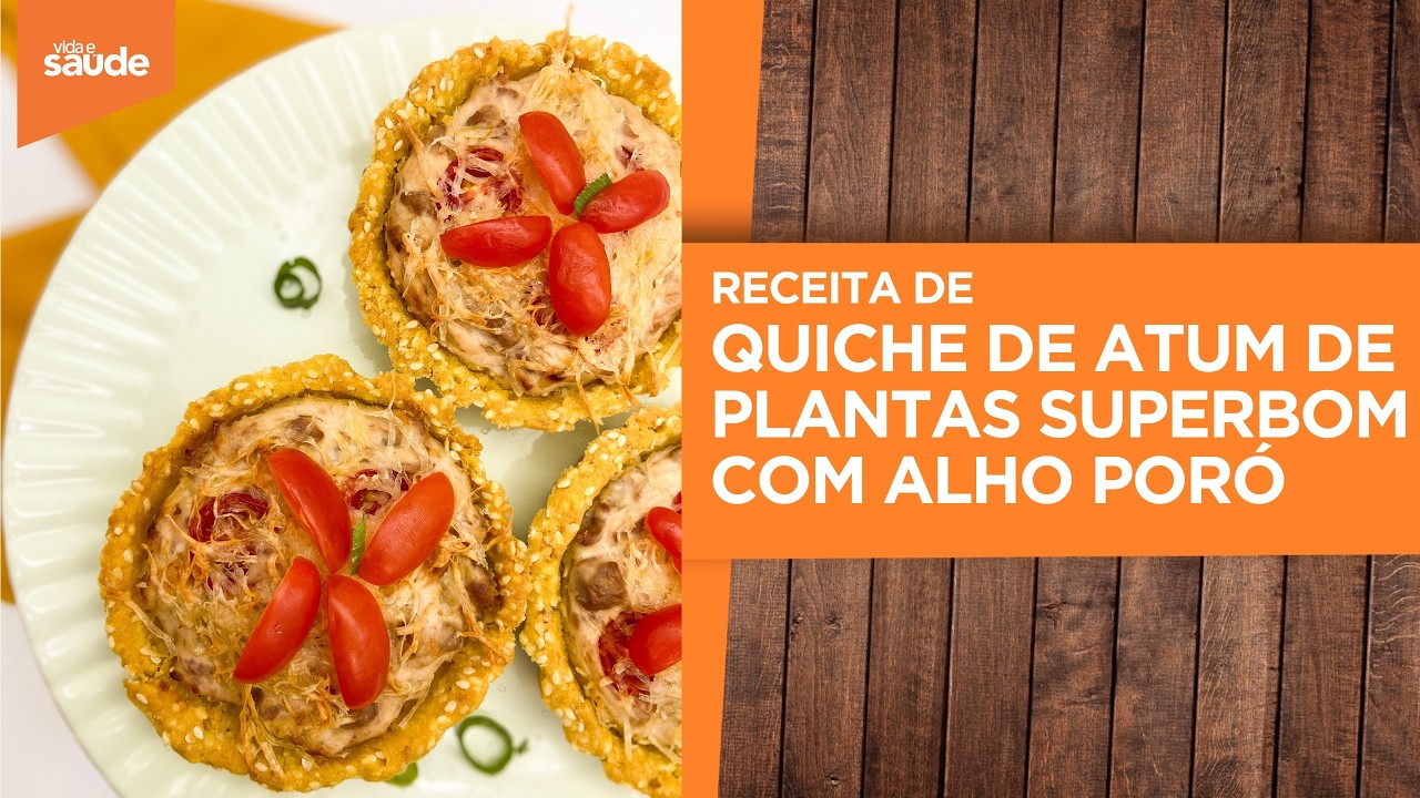Terça na Cozinha: FESTIVAL DO ATUM DE PLANTAS SUPERBOM - Quiche de atum veg com alho poró (10/03/26)