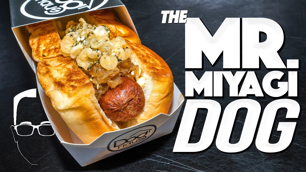 MAKING MY NEW CUSTOM HOT DOG (THE MR. MIYAGI) YOU CAN ORDER RIGHT NOW  | SAM THE COOKING GUY