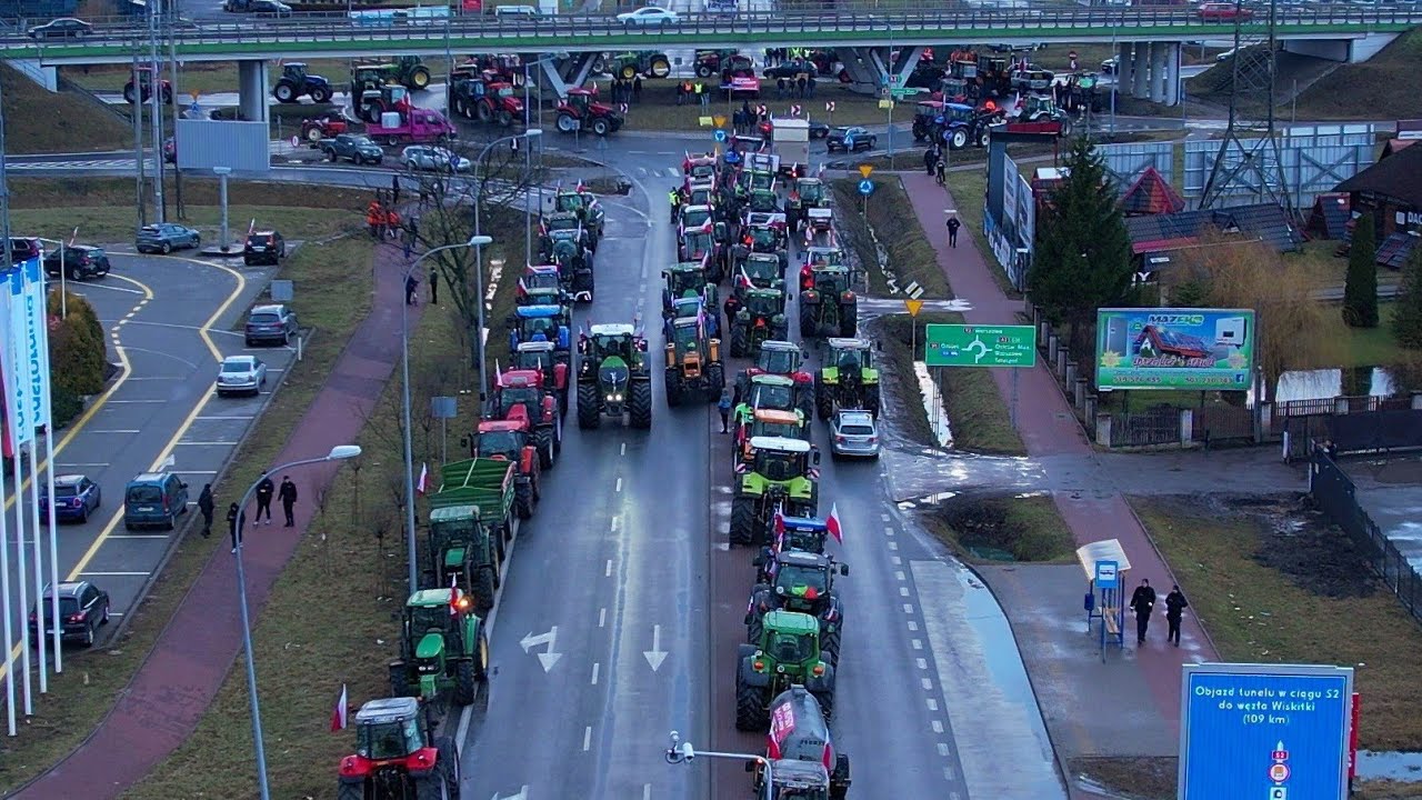 ⭐️🇵🇱 Strajk Rolników 20.02.24 Mińsk Mazowiecki | Rolnicy Górą