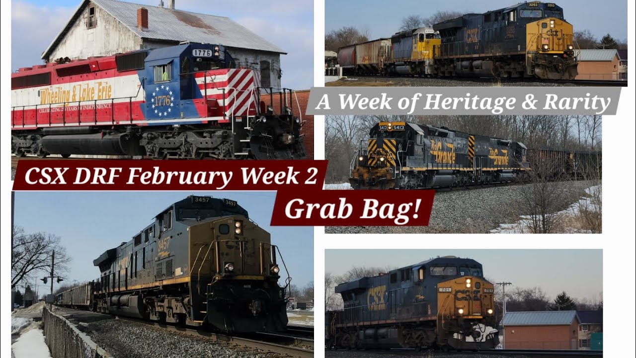 CSX/WLE DRF Grab-Bag Feb Week 2; A Week of Heritage & Rarity With Action in Northern Ohio!