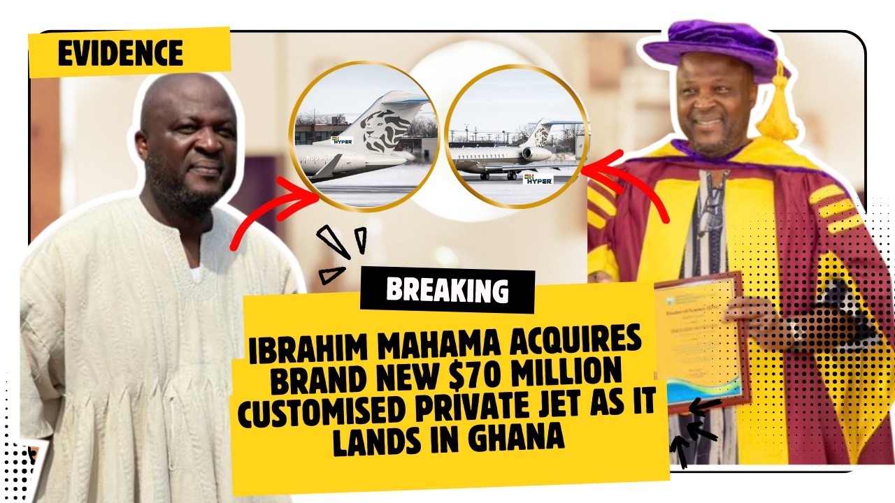 Ibrahim Mahama Acquires Brand New $70 Million Customised Private Jet As It Lands In Ghana
